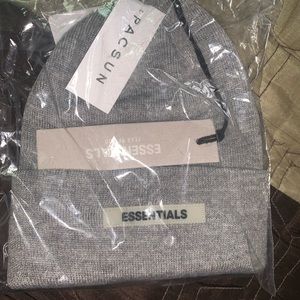 Brand Gray fear of god Essentials beanie